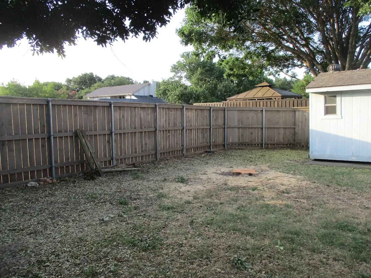 Cleared yard after professional tree removal in Monaca